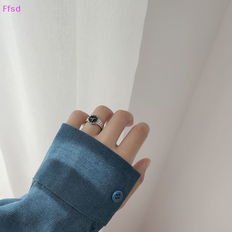 {Ffsd} Nhẫn Thiết Kế Đồng Hồ Đơn Giản Cá Tính Thời Trang Punk Cổ Điển Quyến Rũ Hàn Quốc Làm Quà Tặng Cho Nữ * Bán