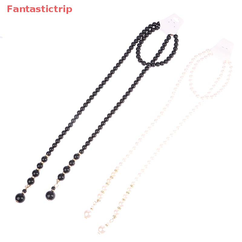 Thắt Lưng Dây Xích Đính Ngọc Trai Kim Loại Thanh Lịch Cho Nữ