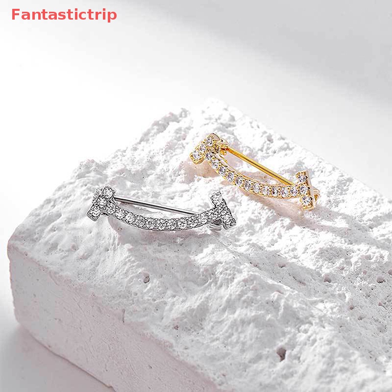 [Fantastictrip] Trâm Cài Áo Khoác Cài Khuy Kim Loại Hình Mặt Cười Nhỏ Đa Năng Cá Tính Mới