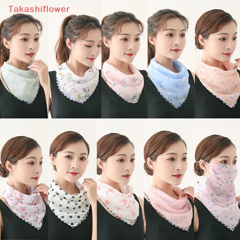 1 Khẩu Trang Chống Nắng Chống Bụi Bằng Lụa Cho Nữ (Takashiflower)