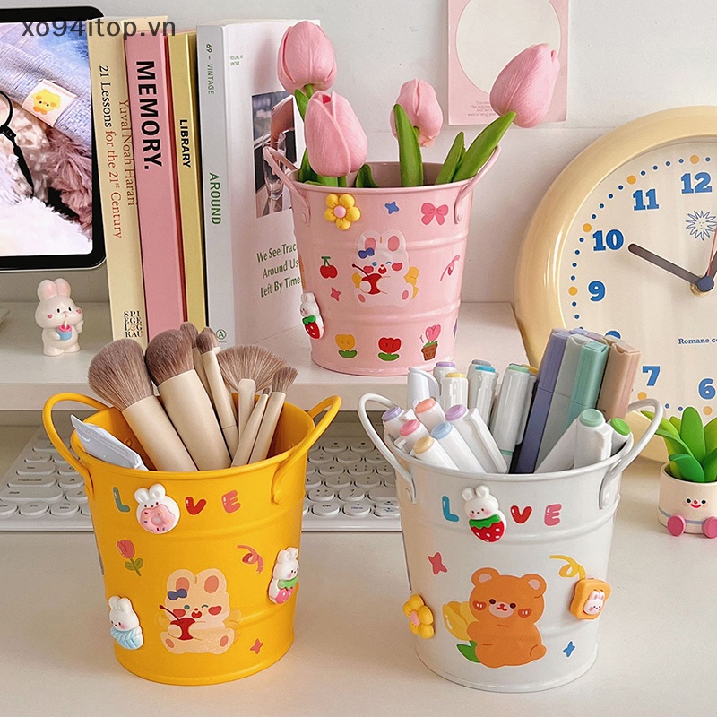 Hộp Đựng Bút Để Bàn Họa Tiết Hoạt Hình Dễ Thương