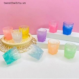 Set 5 cốc thủy tinh dạ quang dùng uống bia / cà phê starbucks