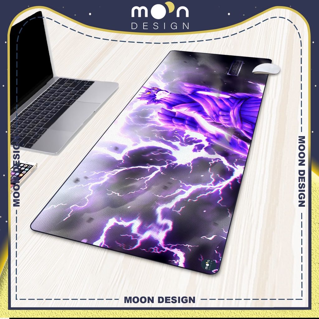Miếng Lót Chuột Gaming in hình Anime Naruto Susano Indra Mode Sấm Sét Pad Decor bàn làm việc size Tròn 25/35/21x26/25x31