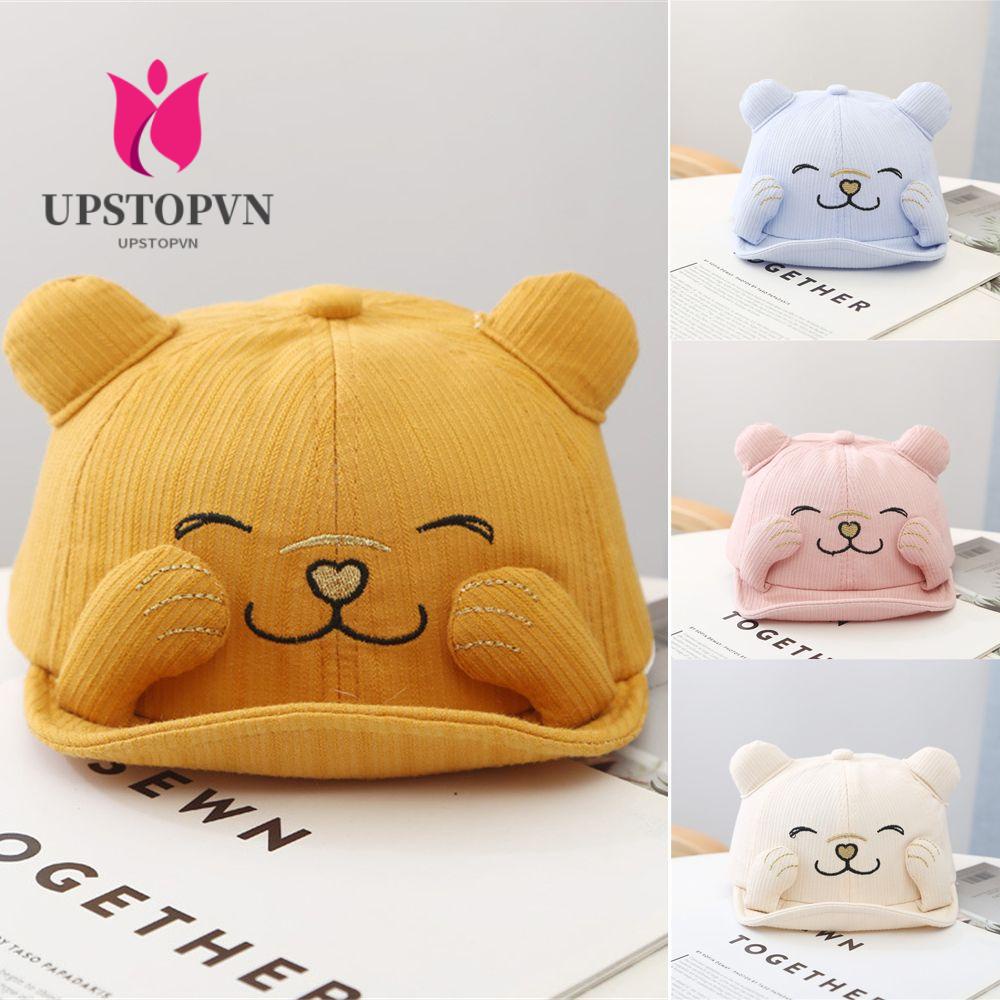 Mũ Lưỡi Trai Hình Tai Mèo Thoáng Khí Thời Trang Đi Biển Cho Bé