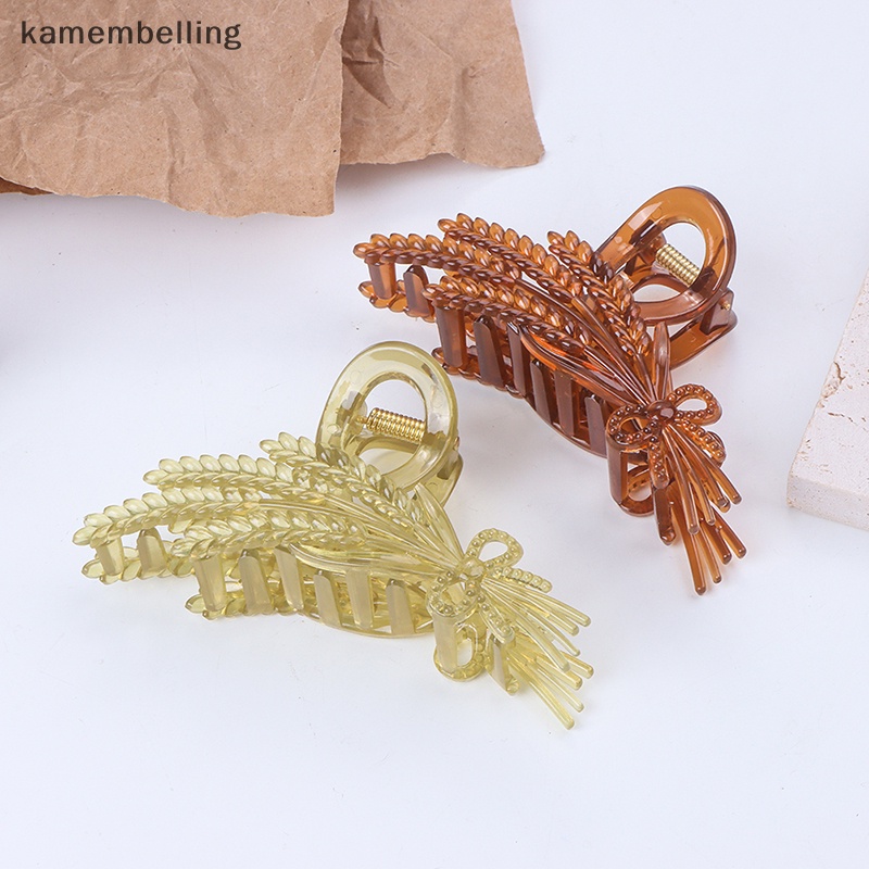 Kamembelling Kẹp Tóc Hình Cá Mập Bằng Acrylic Màu Thạch Dành Cho Nữ