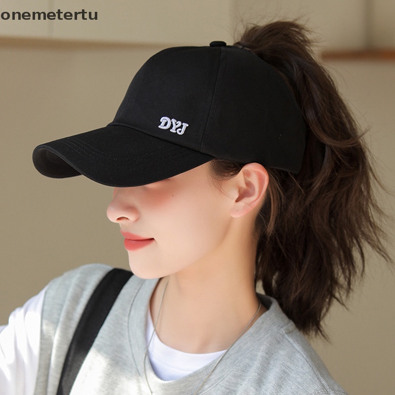 Mũ Lưỡi Trai Thể Thao Màu Trơn In Chữ onemetertu Thời Trang Cho Nữ