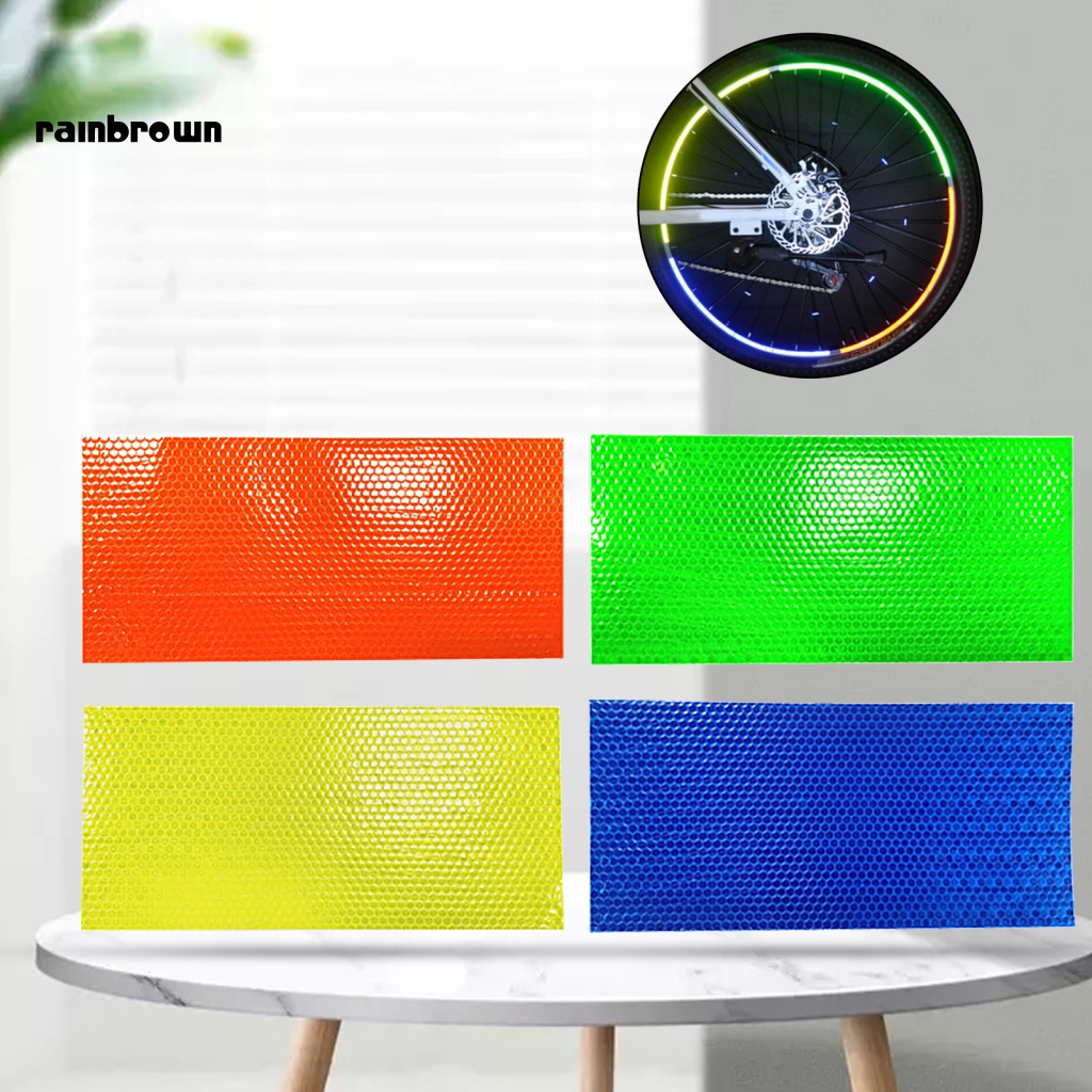 &lt; Rainbrown &gt; Dải Phản Quang PVC Dễ Lắp Đặt Trang Trí Xe Đạp