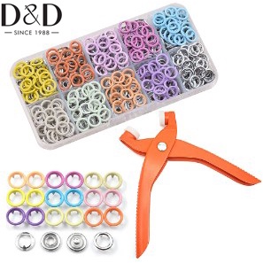 Bộ 100 Nút Khóa Kim Loại Nhiều Màu Sắc Dùng Để May Vá DIY