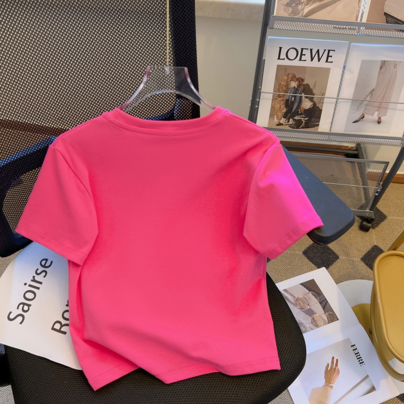 Áo Thun Ngắn Tay In Chữ Cá Tính Dành Cho Nữ