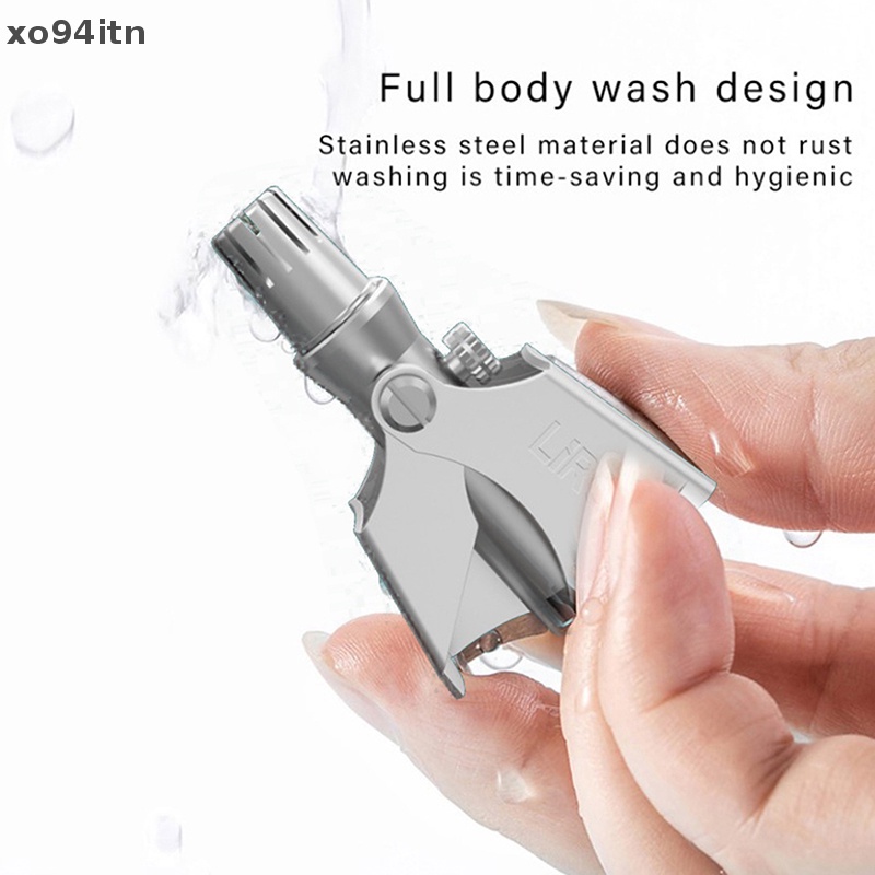 Tông Đơ Tỉa Lông Mũi / Tai / Tóc Chống Bụi Bẩn Bằng Thép Không Gỉ Có Thể Giặt