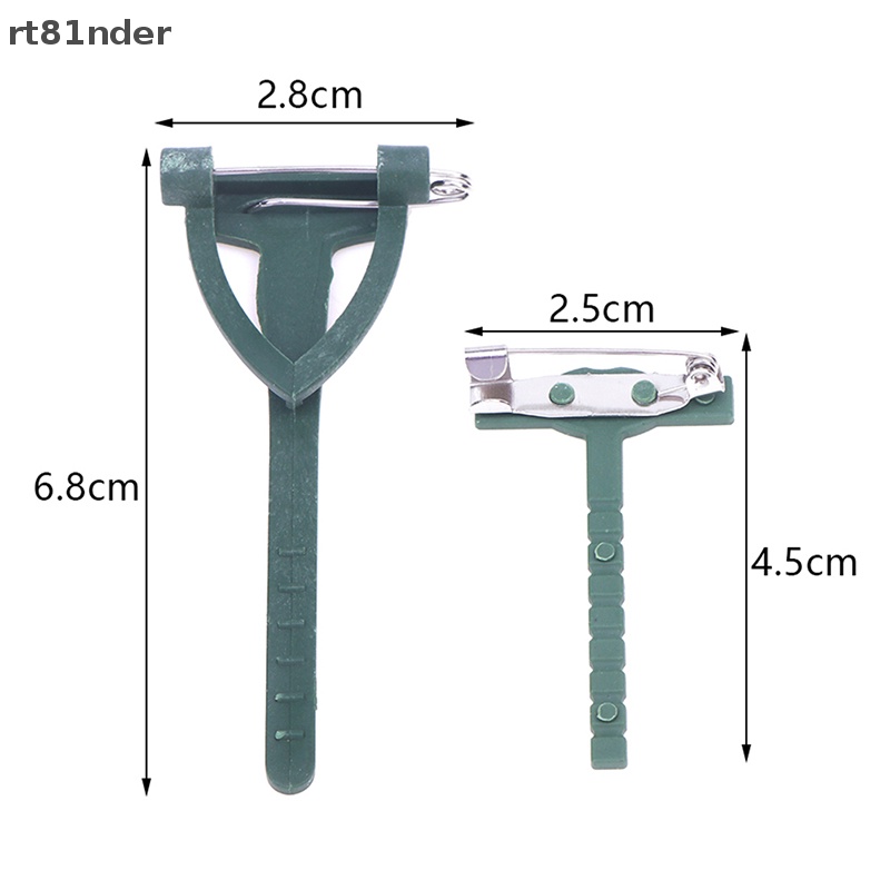 Rt Set 10 Kẹp Cố Định Ghim Cài Áo Hình Tam Giác / Hoa Nghệ Thuật DIY Đa Ứng Dụng