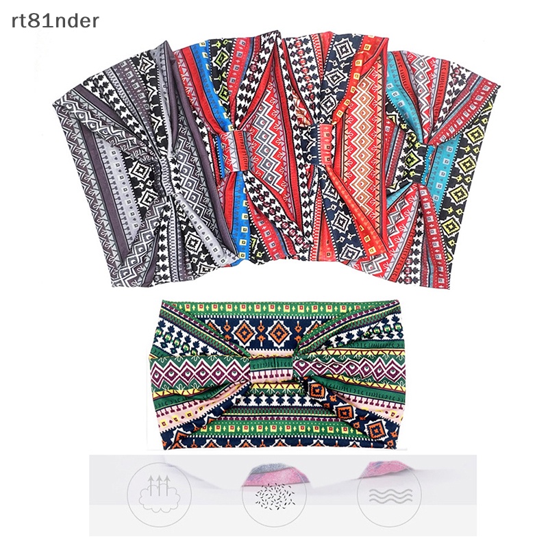 Băng Đô Cài Tóc Dạng Xoắn In Họa Tiết Châu Phi Cho Nữ