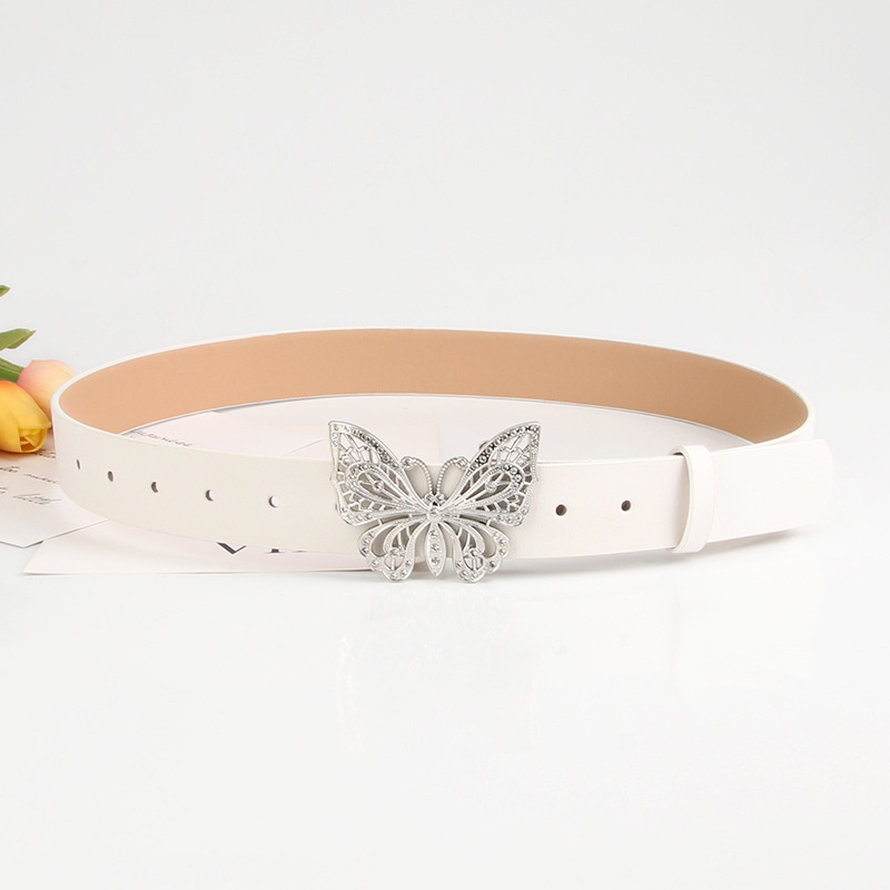 Thắt Lưng Đính Đá Hình Bướm Bằng Hợp Kim Phong Cách Hàn Quốc Sang Trọng Cho Nữ