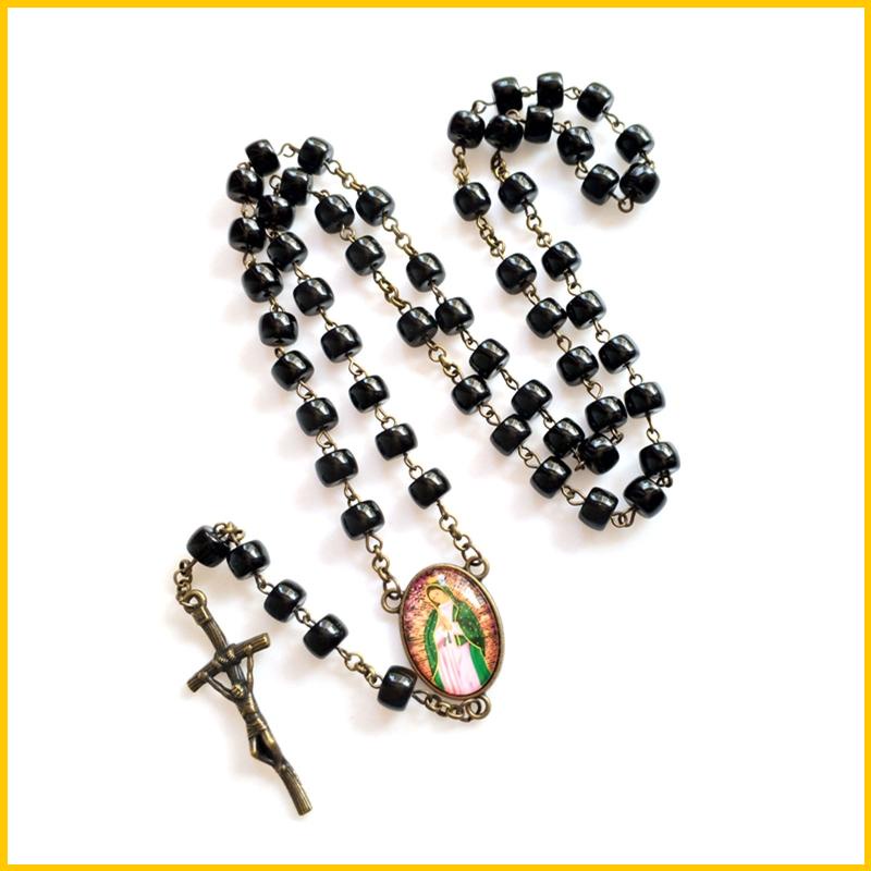 Vòng cổ Hạt Chuỗi Hình Chúa Jesus Crucifix Medal Công Giáo Cho Nam Và Nữ