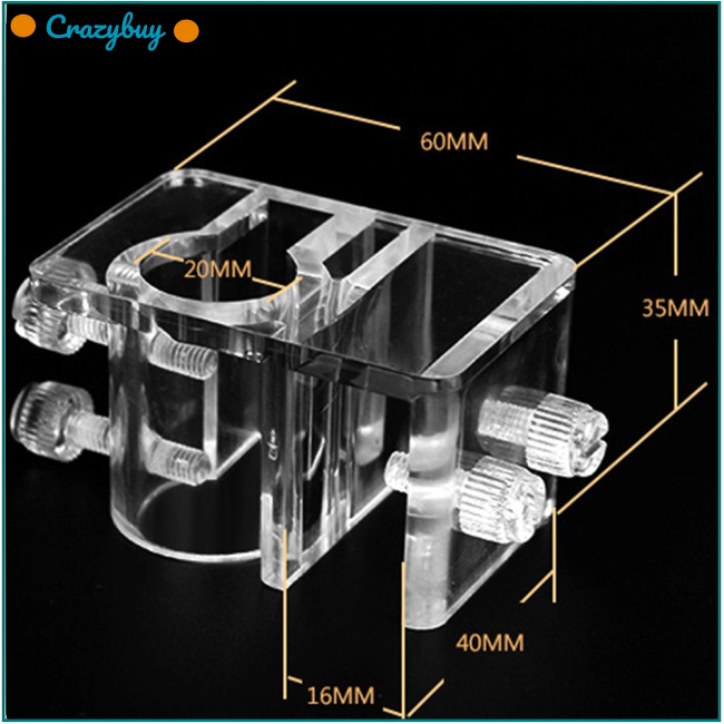 Cr Kẹp Cố Định Ống Dẫn Nước Bể Cá Bằng Acrylic Tiện Dụng