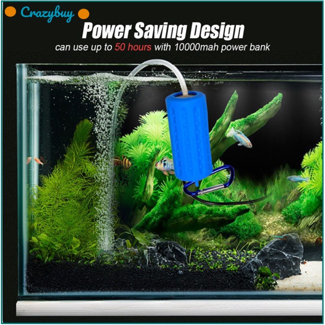 Cr Máy Bơm Oxy Mini USB Tiết Kiệm Năng Lượng Cho Bể Cá