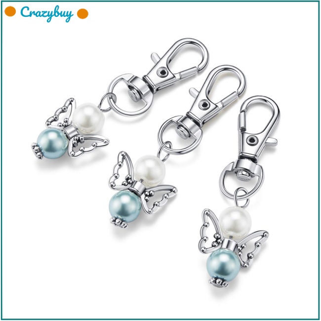 Cr Set 30 Móc Khóa Hình Thiên Thần Bằng Kim Loại Trang Trí Túi Xách / Quà Sinh Nhật / Đám Cưới