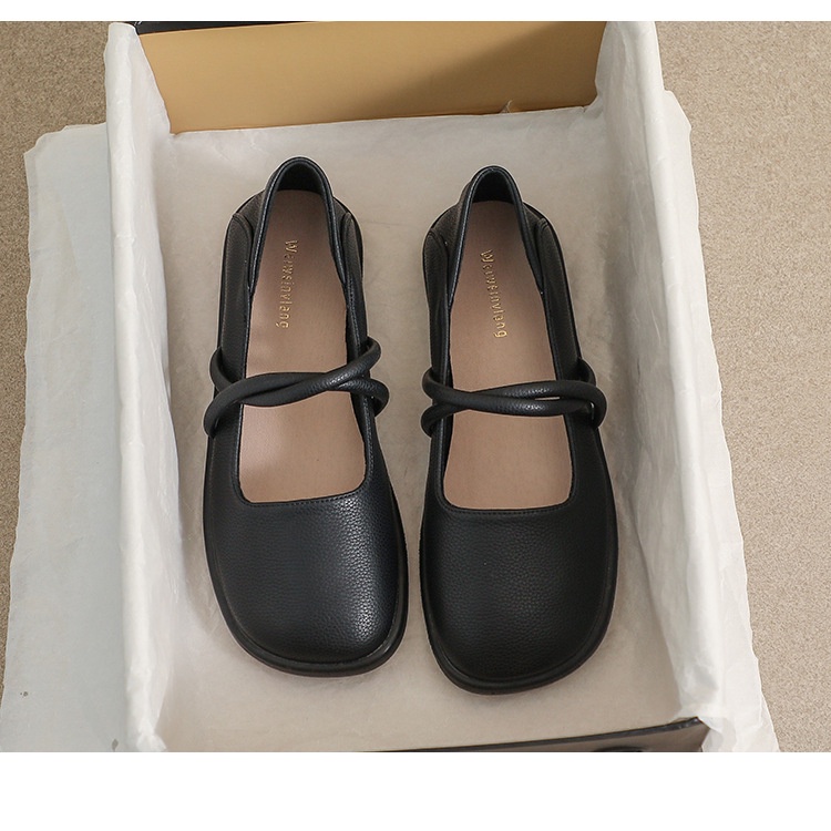 Giày Búp Bê Mary Jane Mũi Vuông Đế Mềm Phong Cách Nhật Bản Thời Trang Xuân Thu 2023 Dành Cho Bạn Nữ AA4223