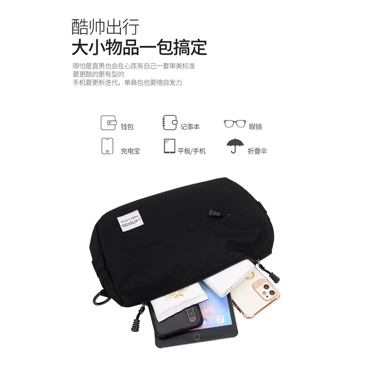 HT XIANSHENG Túi Xách Thể Thao Sức Chứa Lớn Đơn Giản Thời Trang Nhật Hàn Cho Nam Và Nữ