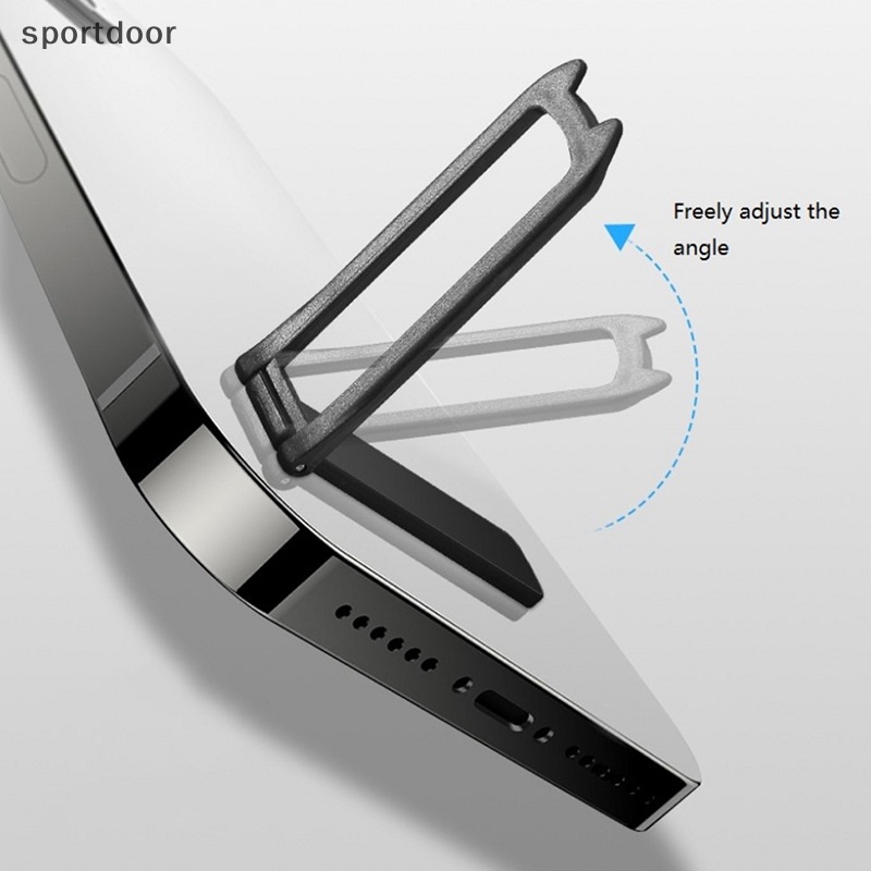 [sportoutdoor] 1 Giá Đỡ Điện Thoại / Máy Tính Bảng Để Bàn Có Thể Gập Lại Nhỏ Gọn Sáng Tạo Ngang [out]