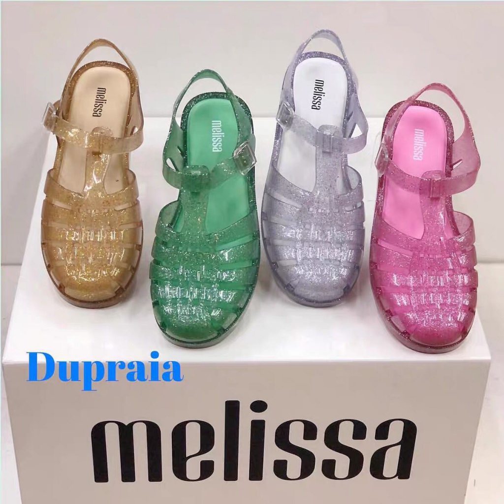 Giày Sandal Nhựa Dẻo Đế Bằng Hở Lỗ Phong Cách Mới 2023 Cho Nữ Đi Biển Melissa