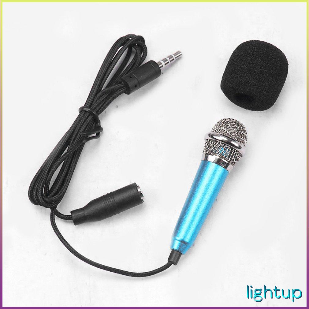 Di Động Hợp Kim Nhôm Micro Có Dây 3.5Mm Cho Điện Thoại Máy Tính Bảng Laptop Bài Diễn Văn Hát Karaoke [T/3]