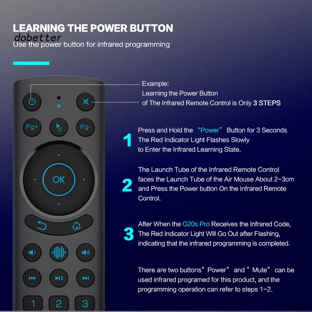 1 Bộ Điều Khiển Từ Xa Bằng Giọng Nói ABS Hai Chế Độ Có Đèn Nền LED