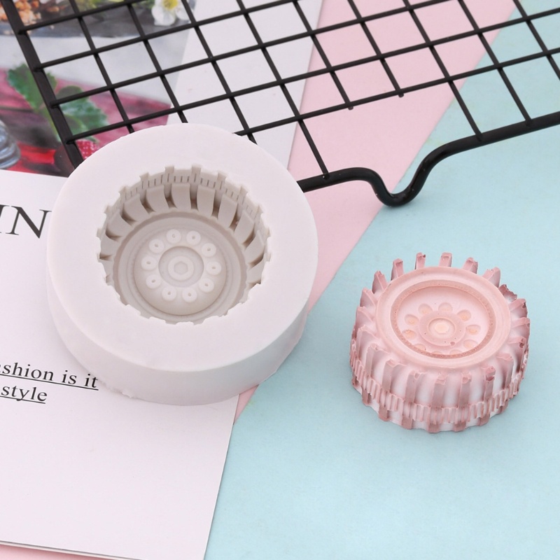 Khuôn Silicone Làm Bánh Hình Bánh Xe Độc Đáo