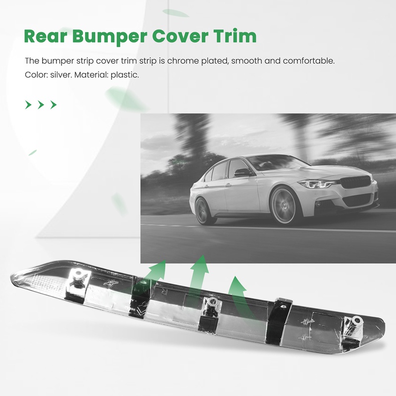 1 Cặp Viền Dán Trang Trí Cản Sau Xe Hơi Citroen C5 2009 2010 2011 2012