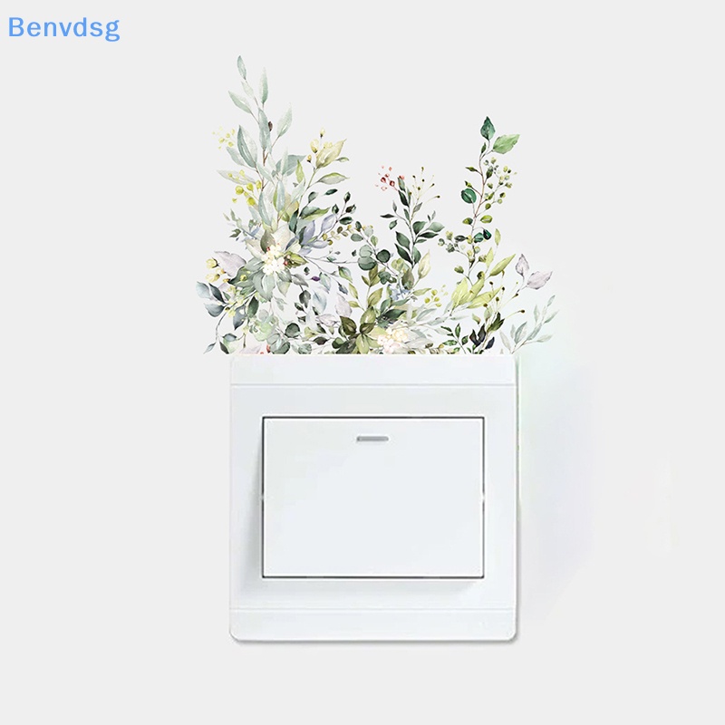 Đề Can Dán Tường Tự Dính Bằng Pvc Hình Lá Cây Nhiệt Đới Trang Trí Phòng Khách / Phòng Ngủ