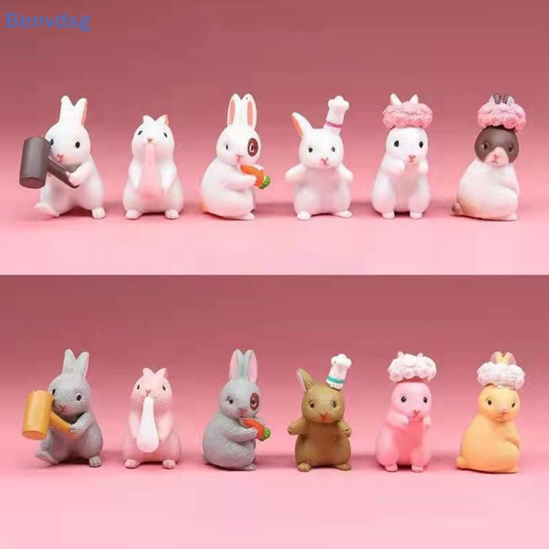 Đồ trang trí Thỏ Mini Để Bàn Trang Trí Sáng Tạo Vui Nhộn