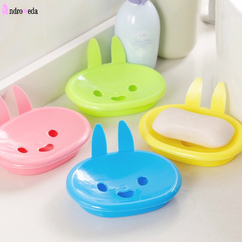 Khay Đựng Xà Phòng Hai Tầng Cỡ Lớn Hình Thỏ Dễ Thương Thoáng Khí Tiện Dụng Cho Gia Đình