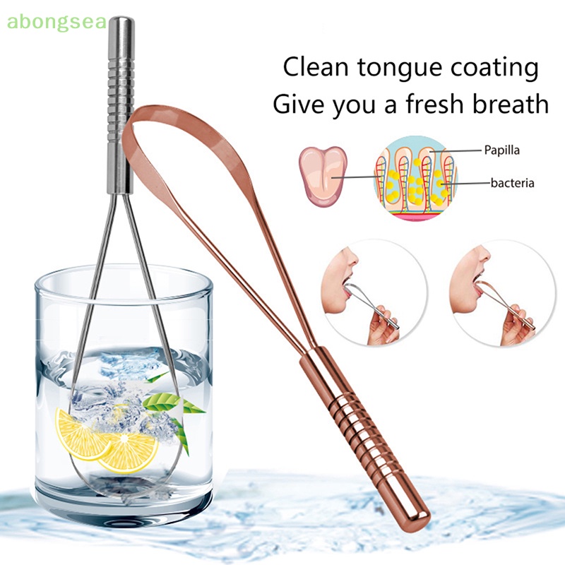 Dụng Cụ Nạo Lưỡi Bằng Thép Không Gỉ Làm Sạch Bàn Chải Đánh Răng