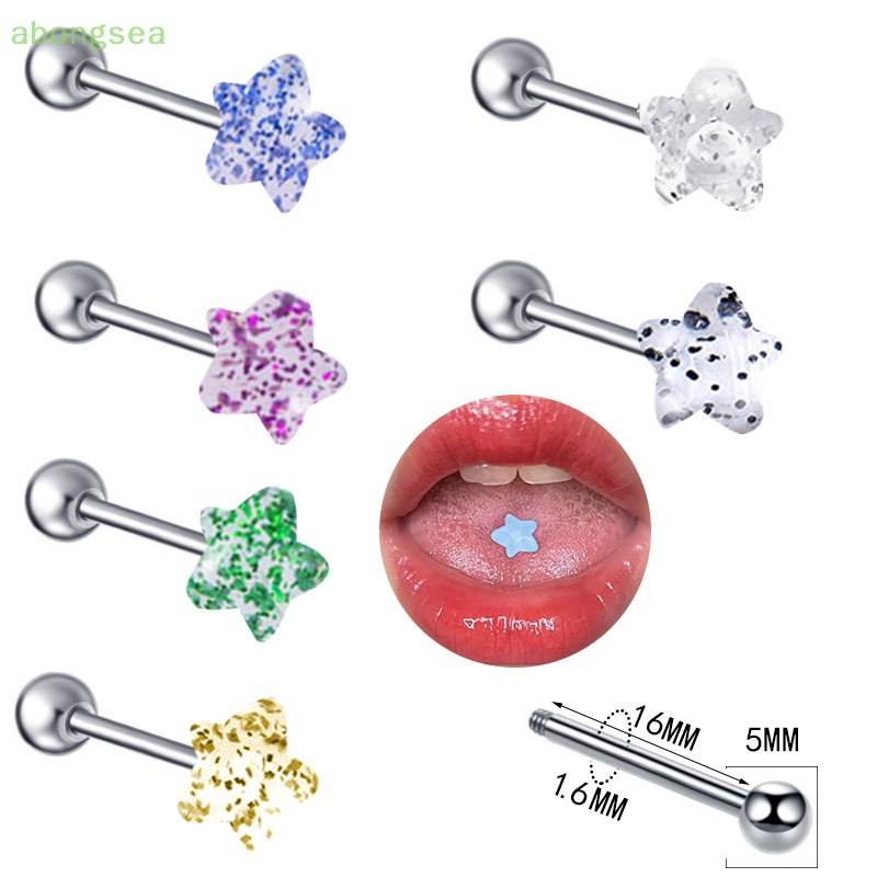 1 Khuyên Xỏ Cơ Thể Bằng Kim Loại Hình Quả Bóng Goth Thời Trang