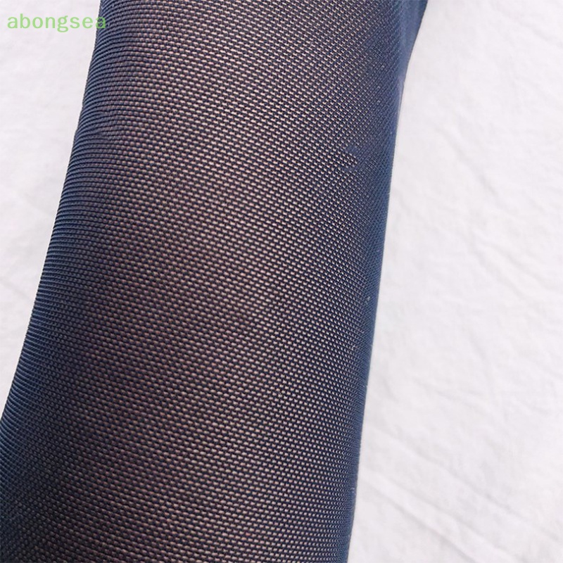 Abongsea Găng Tay Dài Phối Ren Mỏng Trong Suốt Độ Co Giãn Cao Thoáng Khí Cho Nữ