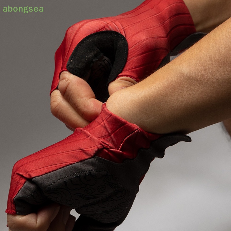 Abongsea Găng Tay Đạp Xe Nửa Ngón Mềm Mại Thoáng Khí Chống Trượt Chống Sốc