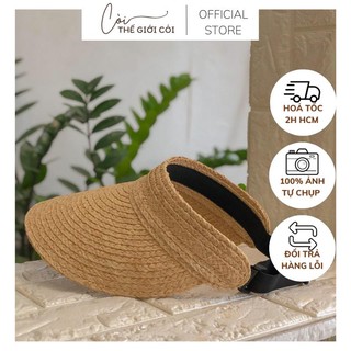 Nón lưỡi trai cói mềm