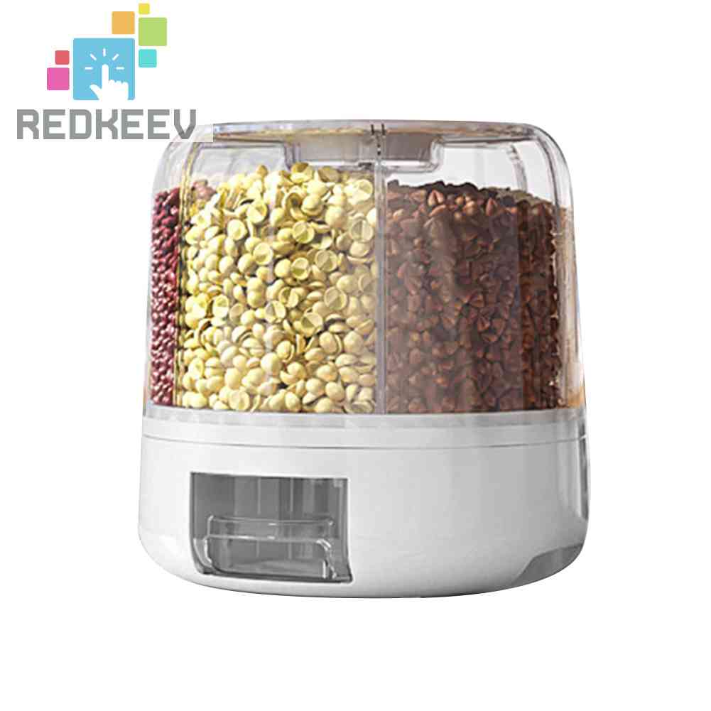 Hộp Đựng Ngũ Cốc Dạng Xoay Nhiều Ngăn Tiện Dụng Cho Nhà Bếp