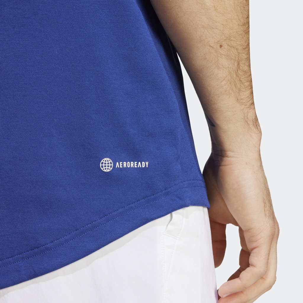 Adidas Quần vợt Áo Polo Tennis Clubhouse Premium Classic Nam Màu xanh da trời IB4977