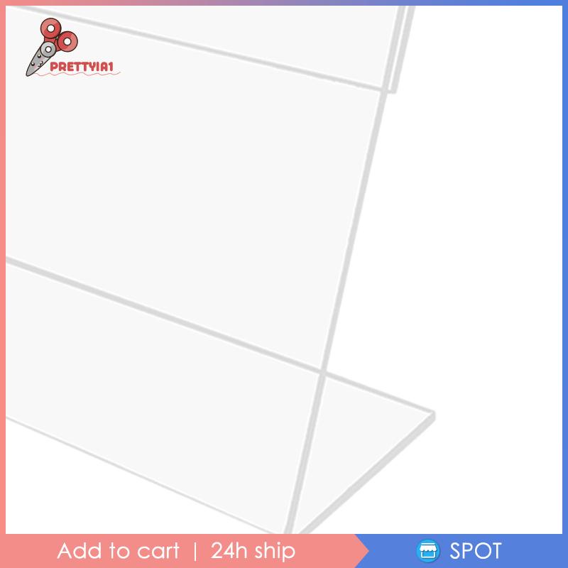 [Prettyia1] Giá Đỡ Bảng Hiệu Hình Chữ L Mini Kích Thước 2cmx4cm Dùng Trưng Bày Tiệc Tùng