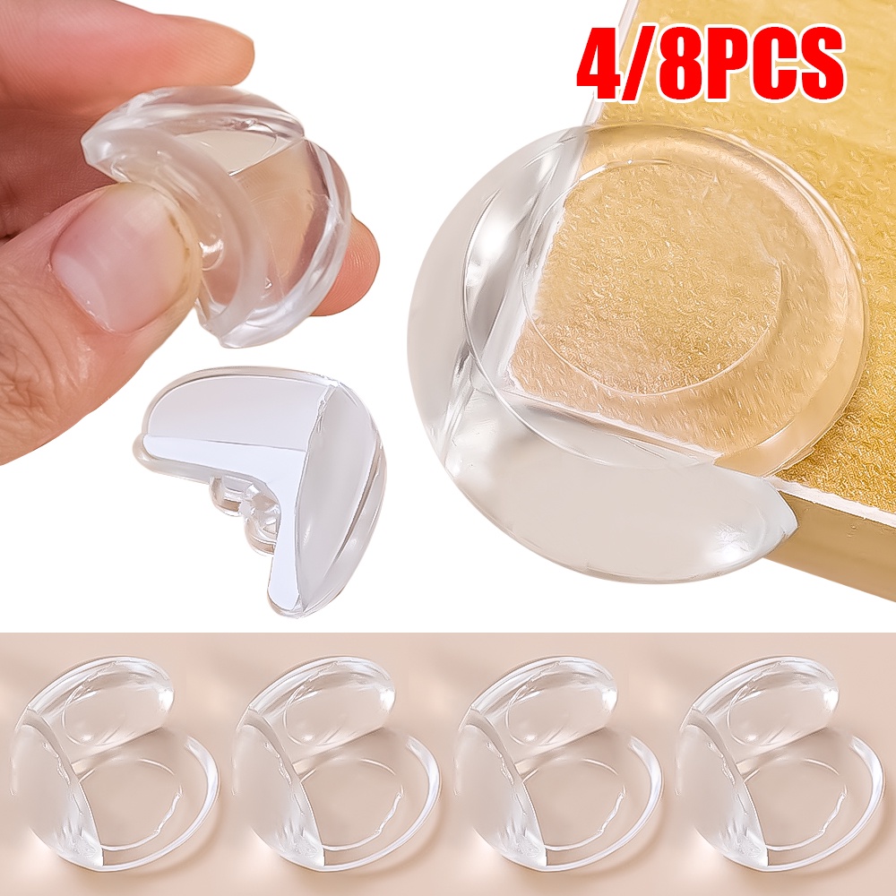 [Đặc trưng] Set 1 / 4 / 8 / 10 Viền Góc Cạnh Bàn Bằng Silicon Mềm Bảo Vệ An Toàn Cho Bé Chống Va Chạm