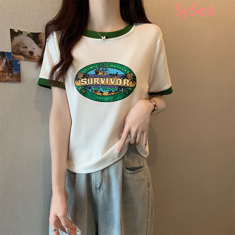 Áo Thun Plus Size In Chữ Thời Trang Mùa Hè Cho Nữ