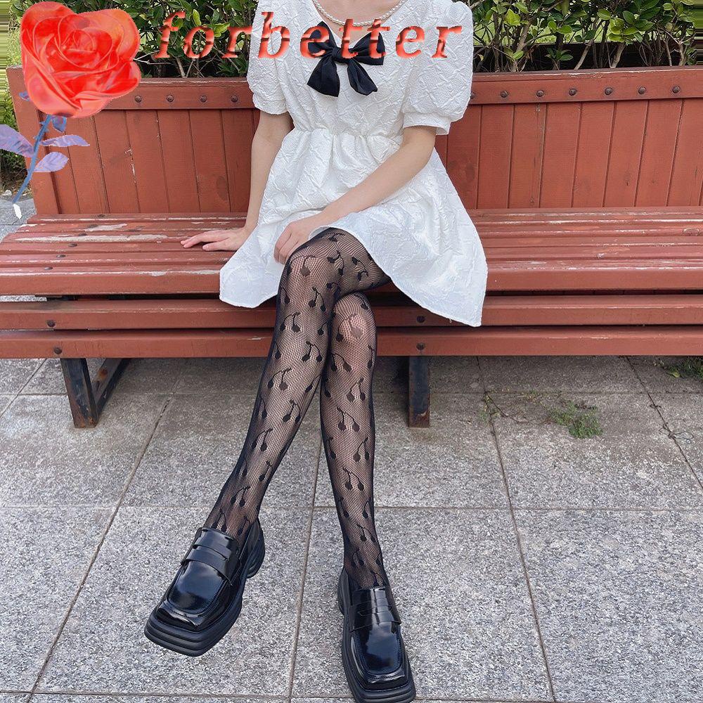 Quần Tất Lưới Dài Phong Cách Gothic Ngọt Ngào Cho Nữ