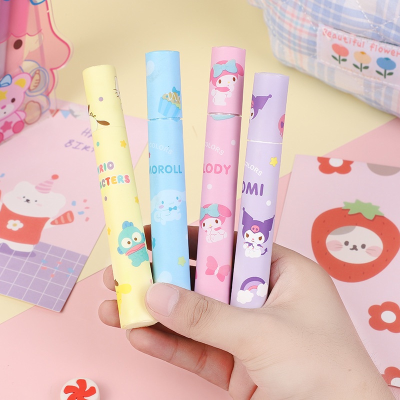 Phấn Bắt Sáng Sanrio Họa Tiết Hoạt Hình Graffiti Nhiều Màu Sắc Dễ Thương diy