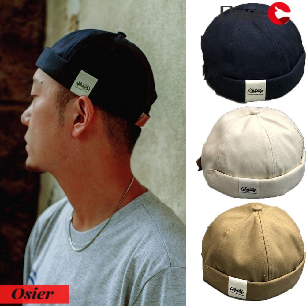 Mũ Lưỡi Trai Nhung Kẻ Không Vành OSIER1 Phong Cách Vintage Cho Nam Và Nữ