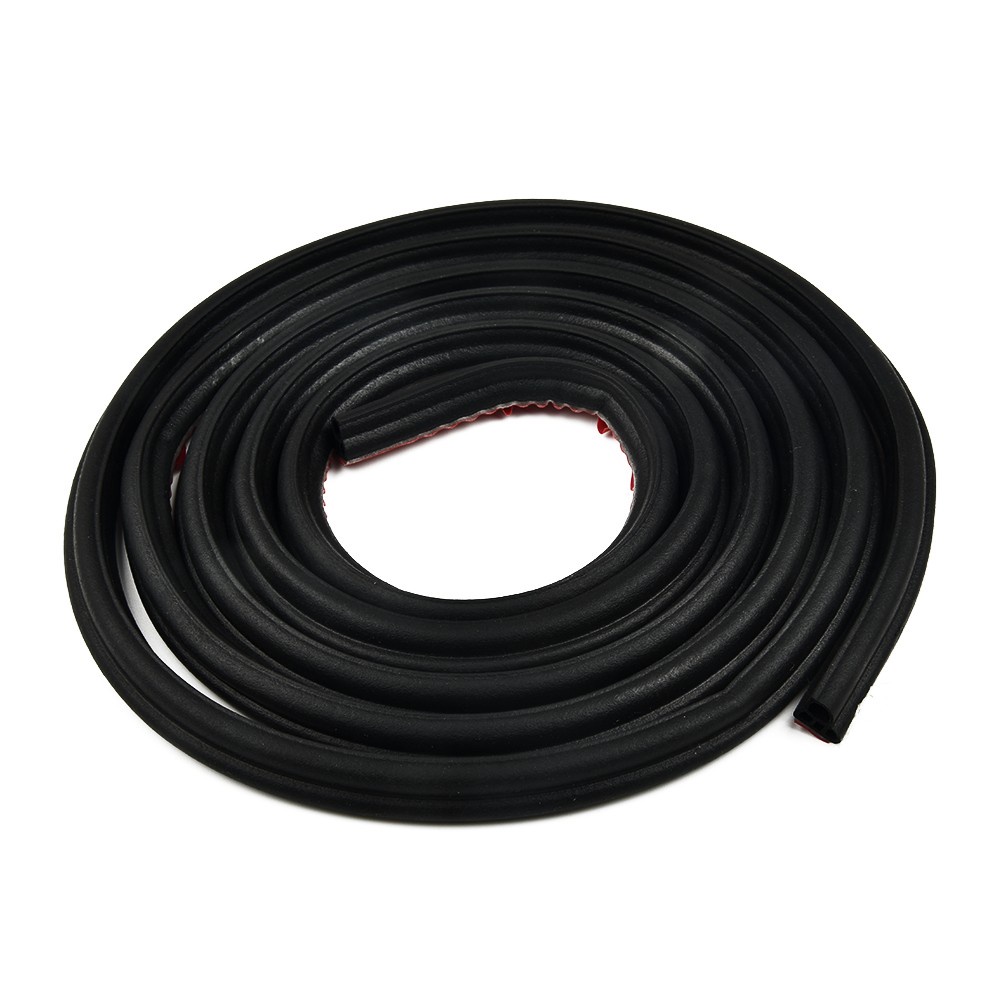 Cuộn Dây Dán Viền Cửa Xe Hơi Chống Thấm Nước 1PC 2M Màu Đen