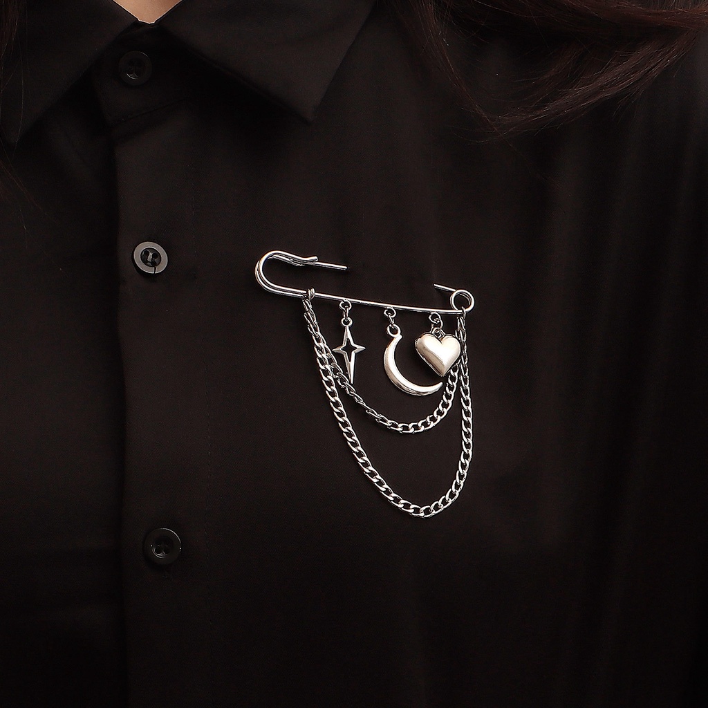 Ghim CàI ÁO HìNh Chữ ThậP / Ngôi Sao ĐíNh Đá ThờI Trang Cho Nam