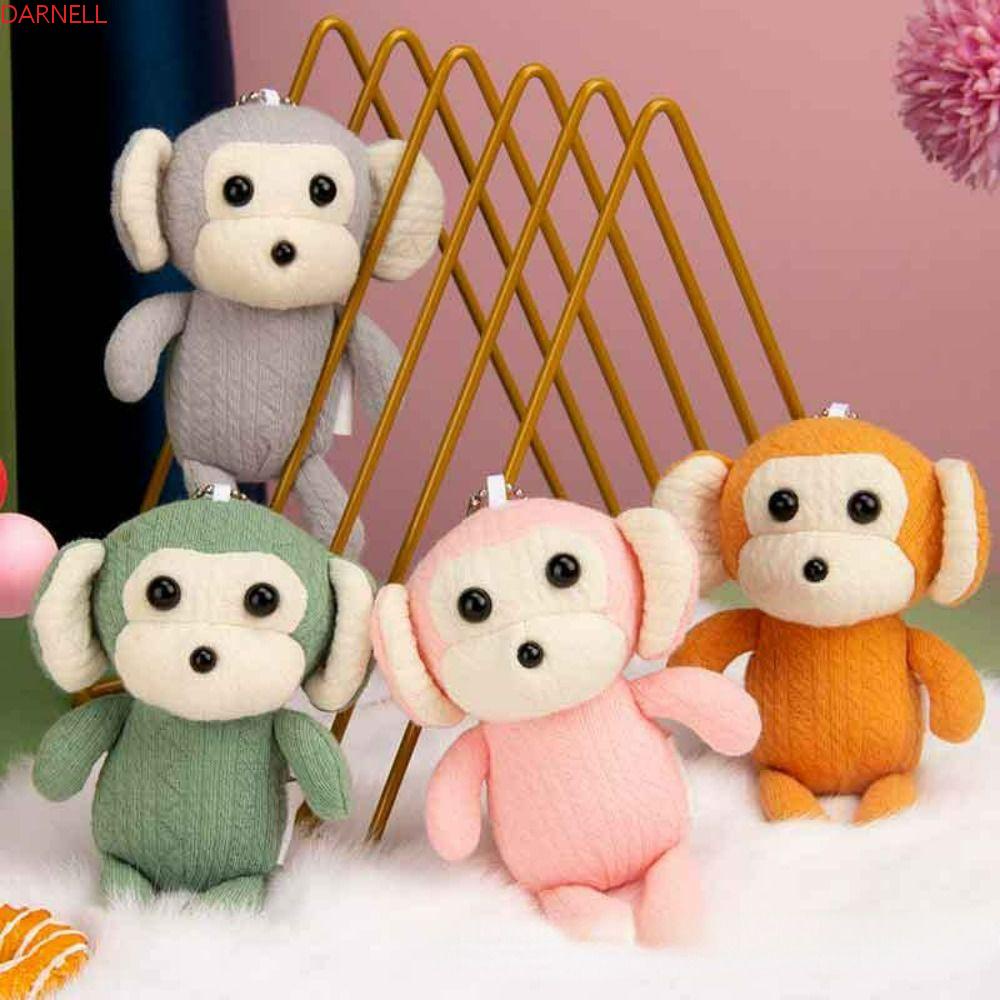 Móc Khóa Hình Khỉ Nhồi Bông Mềm Mại Dễ Thương
