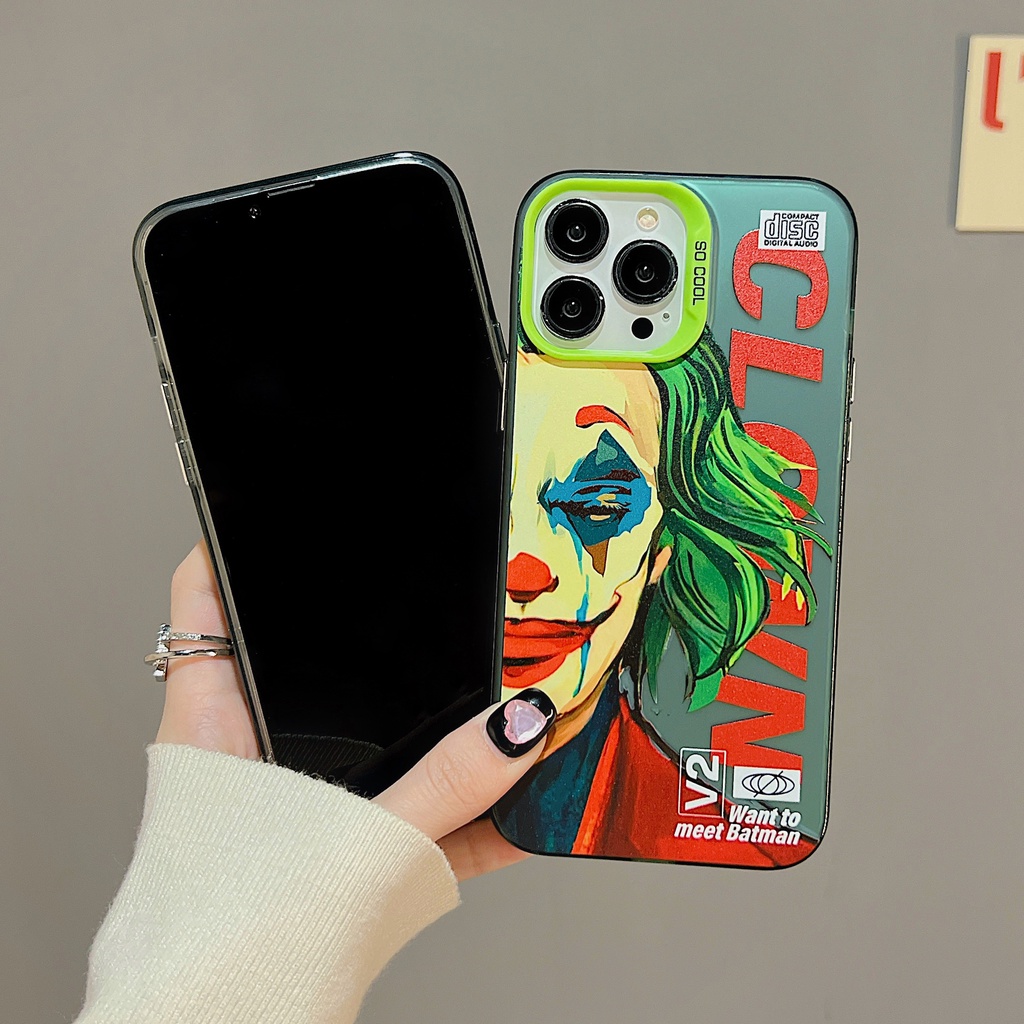 Ốp Điện Thoại tpu Mềm Trong Suốt Chống Sốc Họa Tiết Chú Hề Cho iPhone 11 13 12 14 PRO MAX