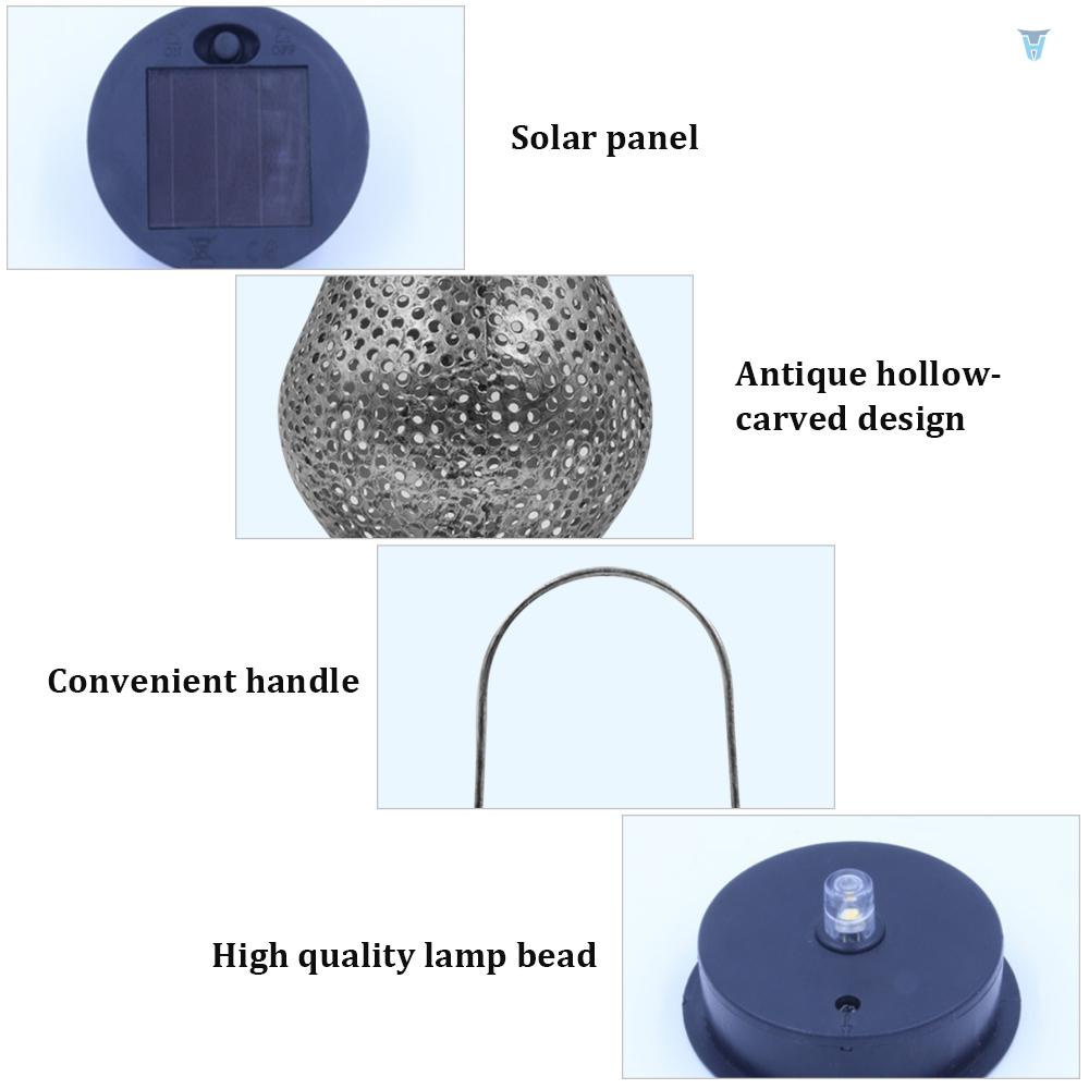 Đèn LED Treo Trang Trí Sân Vườn Sử Dụng Năng Lượng Mặt Trời